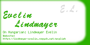 evelin lindmayer business card